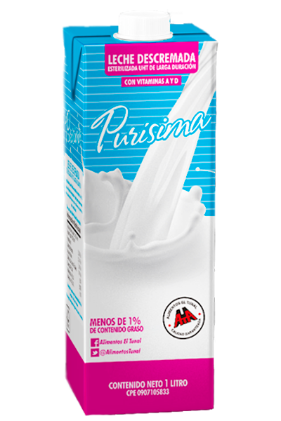 Leche Purísima Descremada 1L