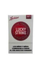 Caja Lucky Strike  Blanco con Rojo