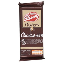 Chocolate Oscuro 55% Postres Savoy 200 Gr.